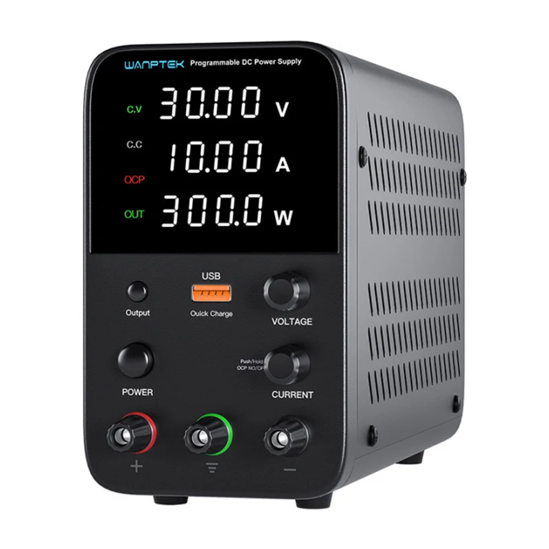 Wanptek adjustable DC power supply 30V 10A LED digital laboratory bench power supply regulated switching power supply