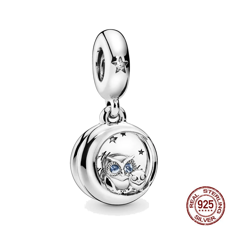 New European Cute Animal Owl Lion Elk Tortoise Unicorn Horse Charm Beads Fit Original Pandora Bracelet For Women Jewelry Gifts | Украшения