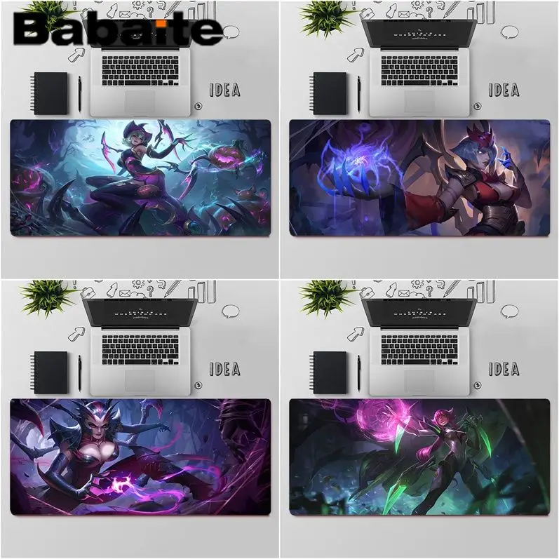 

Коврик для клавиатуры Babaite League of Legends Elise, резиновый игровой коврик для мыши, Настольный коврик, бесплатная доставка, большой коврик для мыши, ...