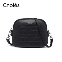 cnoles new mini genuine leather bags for women 2021 summer lady shoulder handbag female beautiful black cross body bag