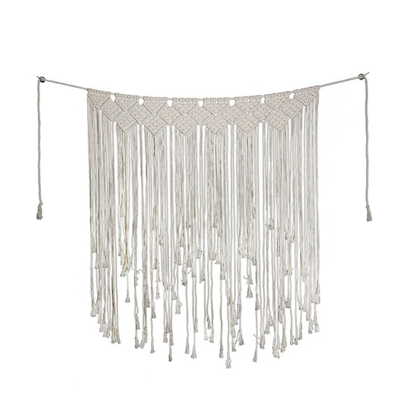 

Tassel Tapestry Handmade Large Woven Wall Tapestry Large Boho Wedding Backdrop Beautiful Banner 100x115cm Wall Hanging Decor