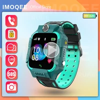 smart watch kids gps for children sos call phone watch smartwatch use sim card photo waterproof ip67 kids gift ios android q19