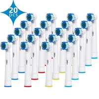 20pcs replacement brush heads for oral b toothbrush heads advance powerpro health electric toothbrush heads