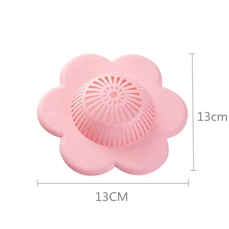 

Anti-blocking Floor Drain Flower Mesh Silicone Colander Sink Strainer Bathroom Filter Hair Stopper Kitchen Accesories Gadgets