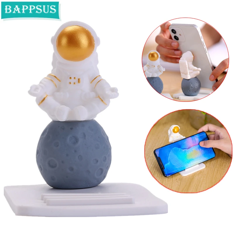 

Creative Astronauts Ornaments Universal Cell Phone Stand Bracket Home Office Desk Phone Holder Mount Decoration Gift Toys