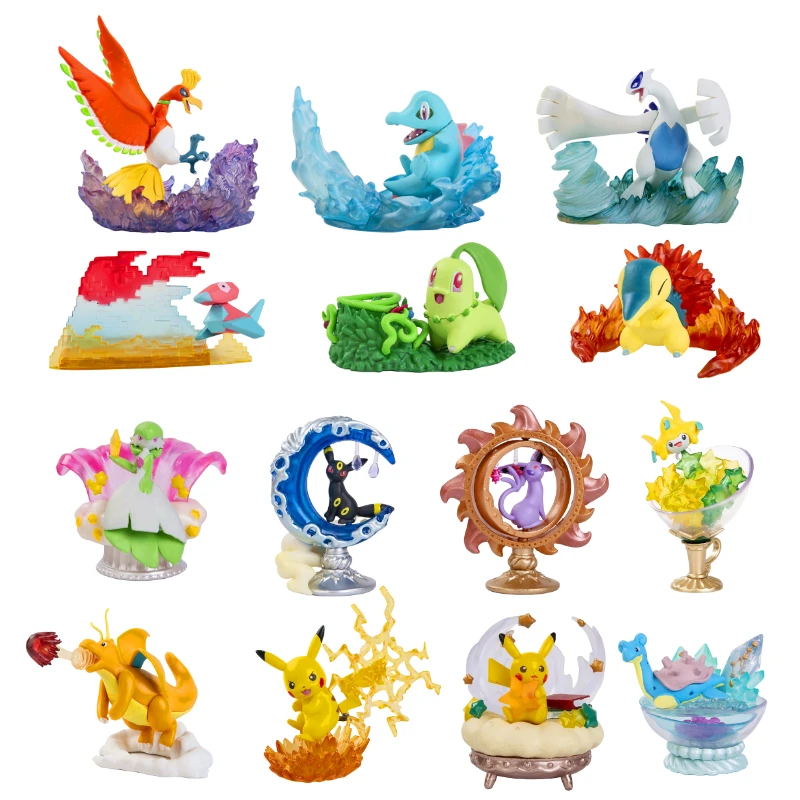 Покемон глухая коробка Детские игрушки набор героя Аниме Пикачу спальный цифры