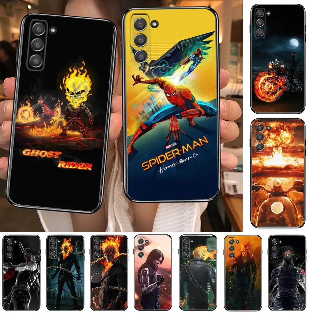

Marvel Ghost Rider Phone cover hull For SamSung Galaxy s6 s7 S8 S9 S10E S20 S21 S5 S30 Plus S20 fe 5G Lite Ultra Edge
