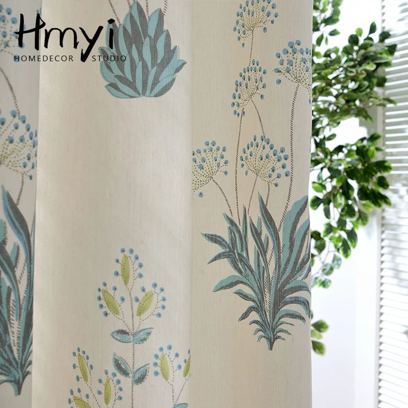 Modern Pastoral Forest Curtains For Window Curtain Living Room Bedroom Printed Rideaux Gordijn Firanki | Дом и сад