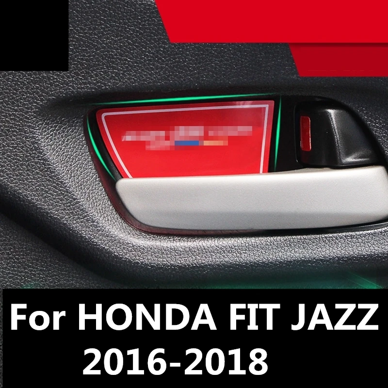 Для HONDA FIT JAZZ 2016 2018 ABS матовая Серебряная чашка для межкомнатной двери аксессуары