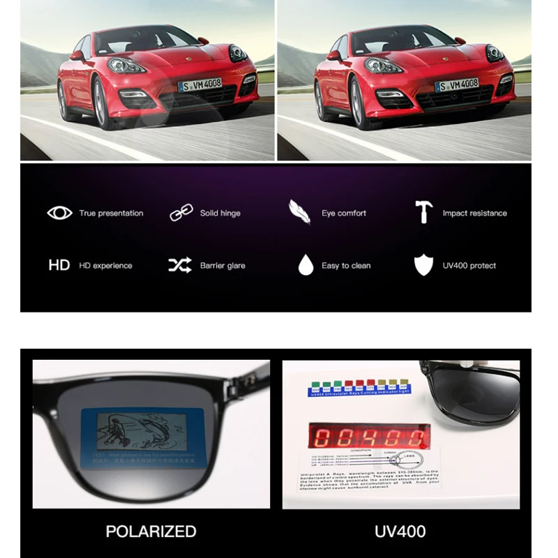 Солнцезащитные очки DUBERY мужские поляризационные для вождения путешествий