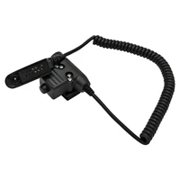 tactical u94 ptt for comtac msa earmor tca headset adapter for motorola walkie talkies gp140 gp320 gp328 gp338 gp338 gp338