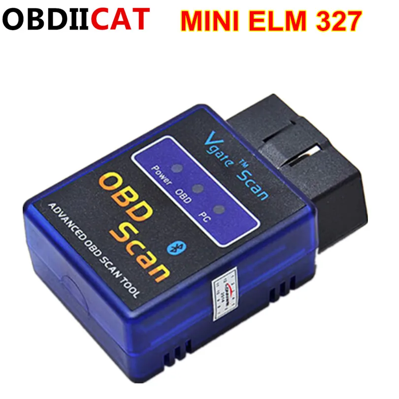 Хит продаж Vgate Mini ELM 327 Bluetooth OBD2 OBD II ELM327 V2.1 Поддержка Android автомобильный