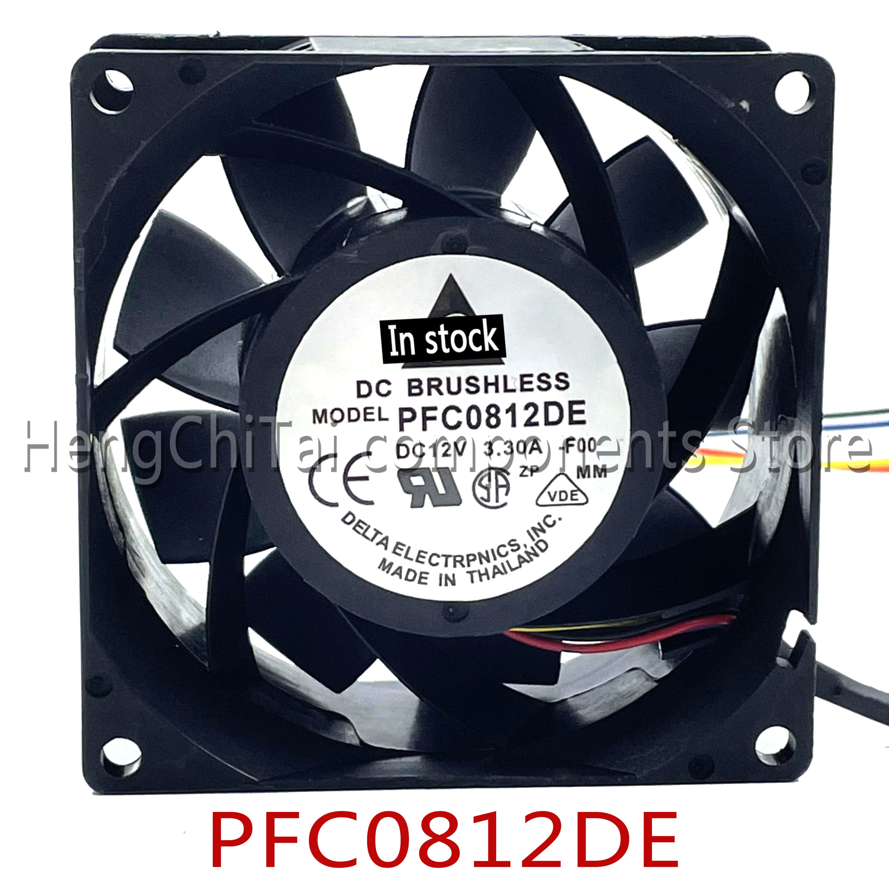 Оригинальный 100% рабочий для delta PFC0812DE 80 мм 8 см 8038 12 в а 4-контактный ШИМ промышленный стандартный осевой вентилятор охлаждения