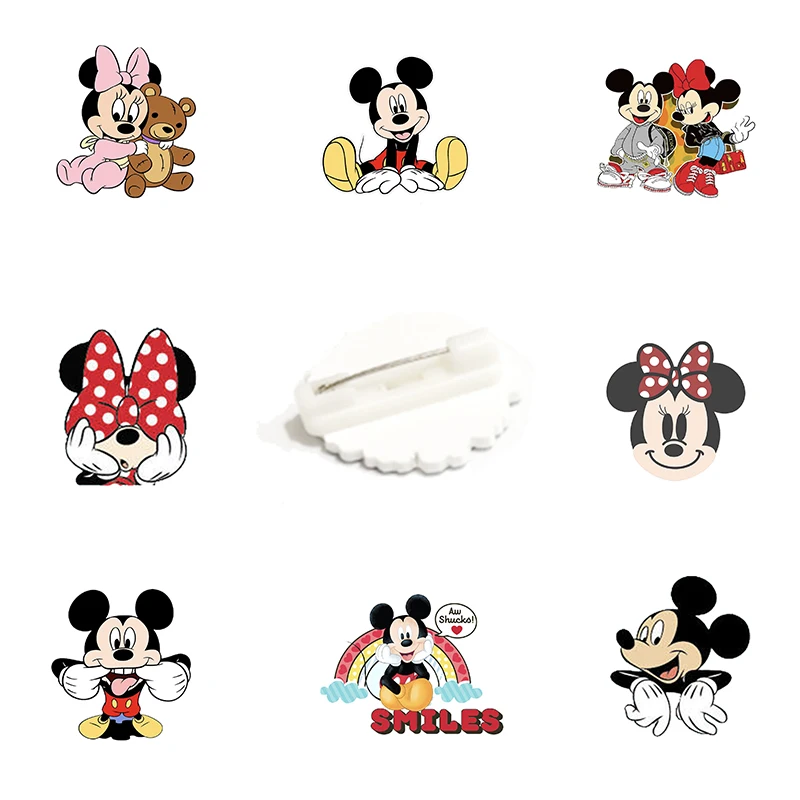 Модная брошь Disney ювелирные изделия эпоксидная булавка Микки Маус модная икона