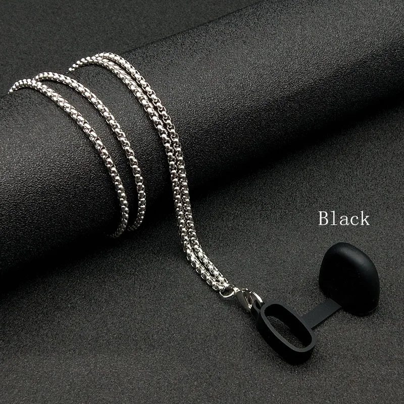 

fashion Vape POD Silicone vapeband metal lanyard necklace with anti-dust cap For nfix novo zero relx yooz nord caliburn crown