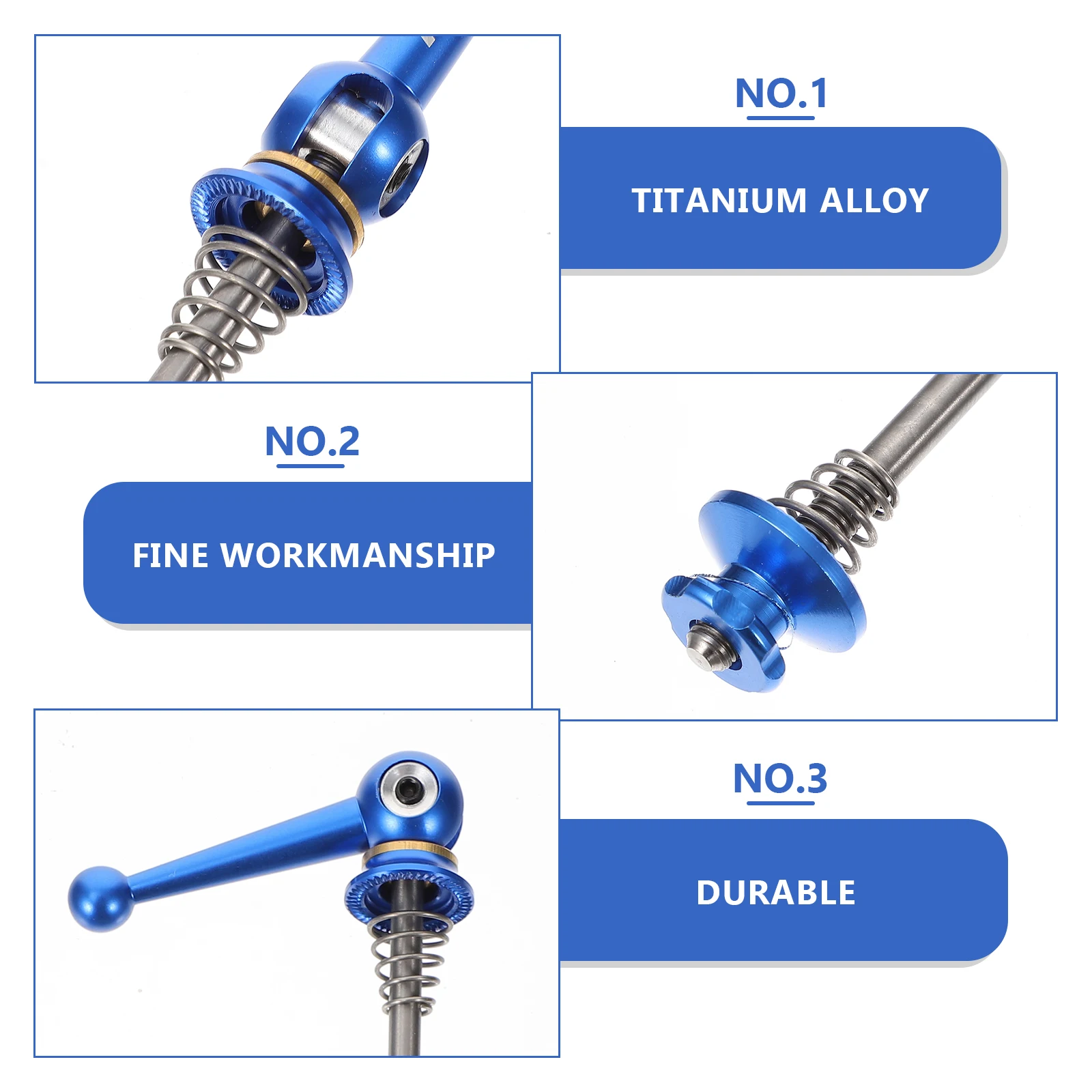 

1 Pair Titanium Alloy Bicycle Wheel Hub Skewers Quick Release Multi-color High Quality Mountain Bicycle Road Bike Bicycle Parts