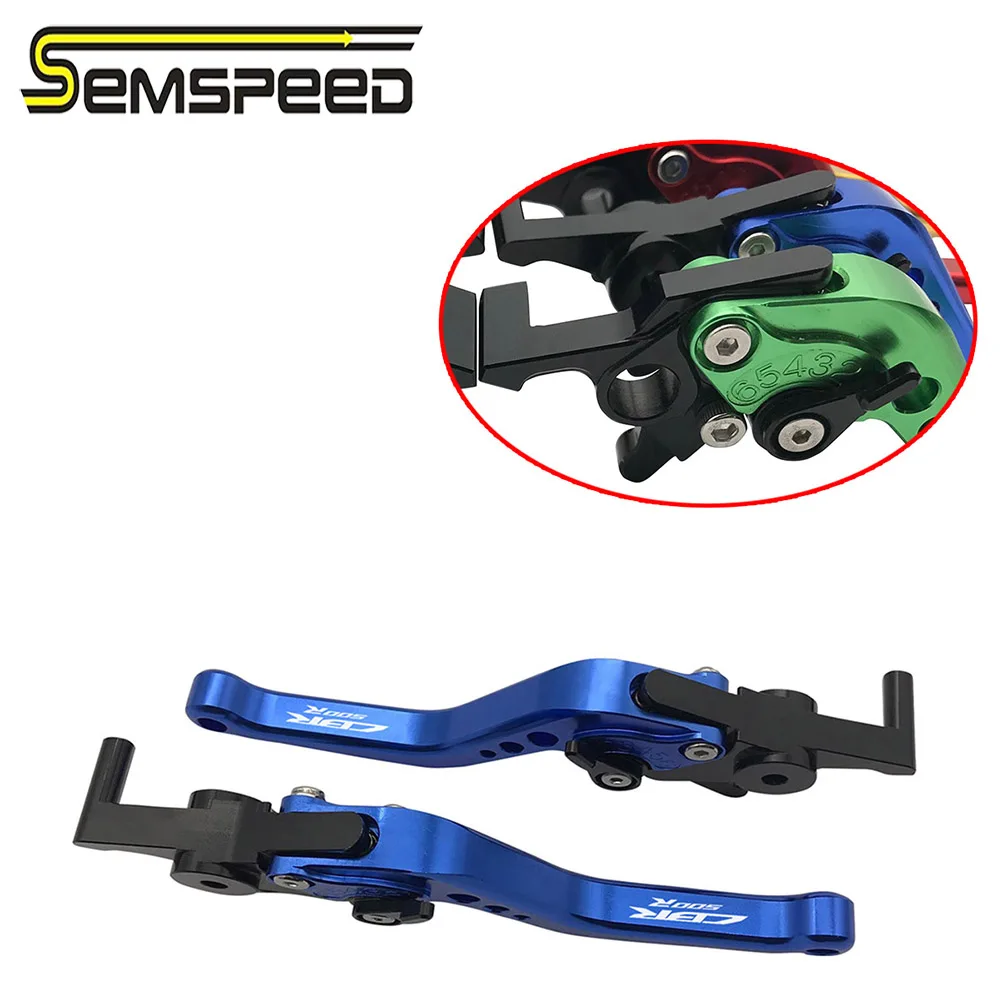 SEMSPEED CBR500R логотип мотоцикла с ЧПУ Короткие Рычаги Тормозная система сцепления