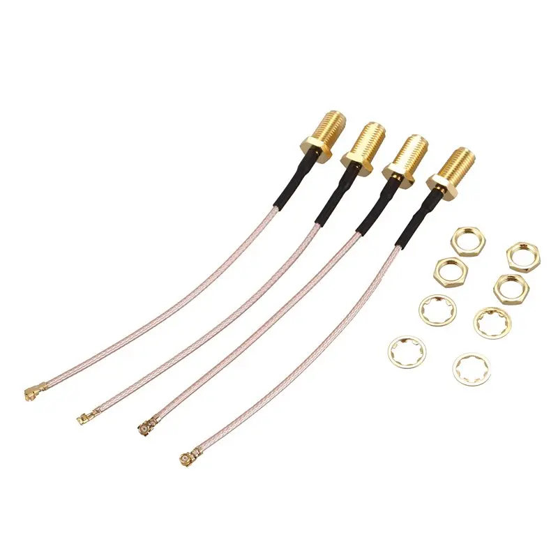 FFYY-набор из 4 шт. RF U.FL(IPEX/IPX) Мини PCI-RP-SMA женский Пигтейл/провод для антенны Wi-Fi