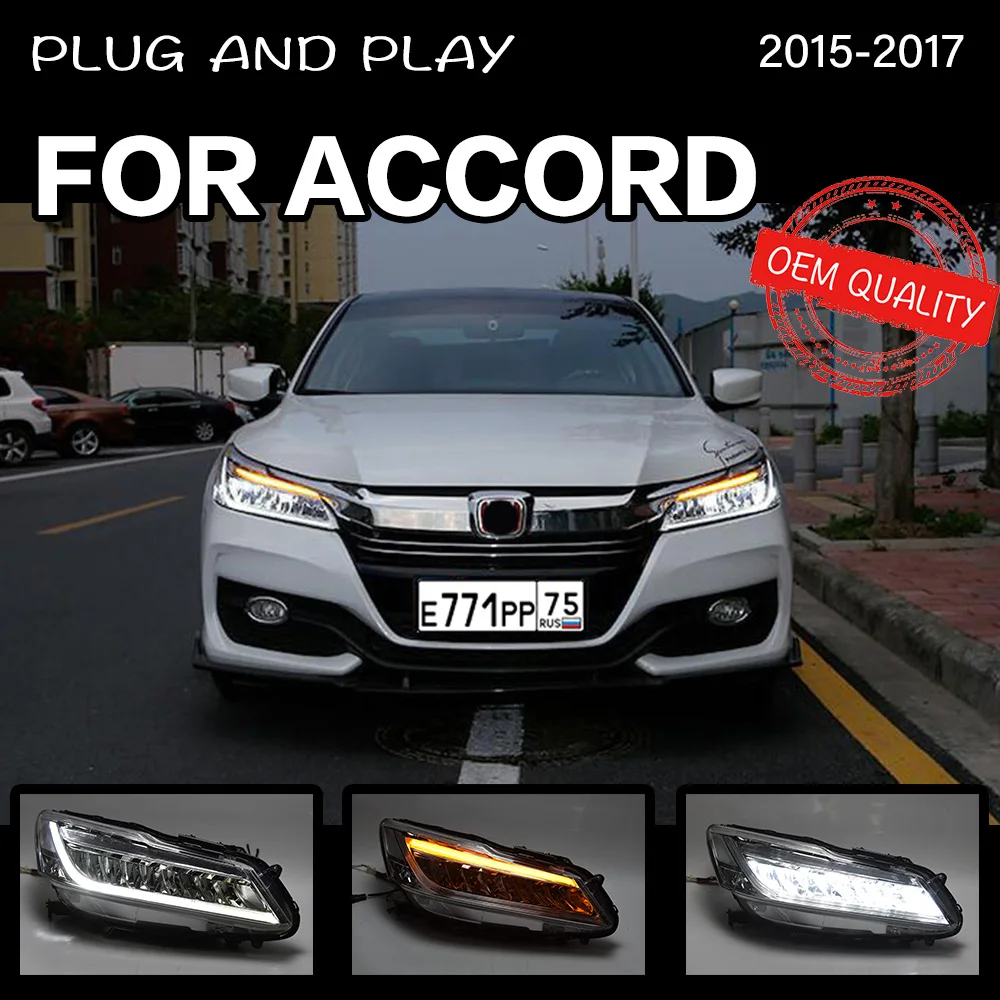 Фара для стайлинга автомобиля Honda Accord G9.5 2015 2017 фара Биксеноновая светодиодный