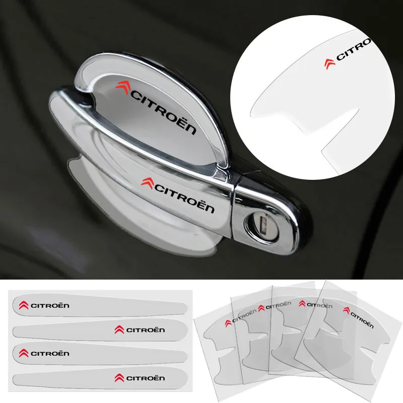 8 шт. новый прозрачный двери автомобиля наклейки против царапин устойчивый ручка