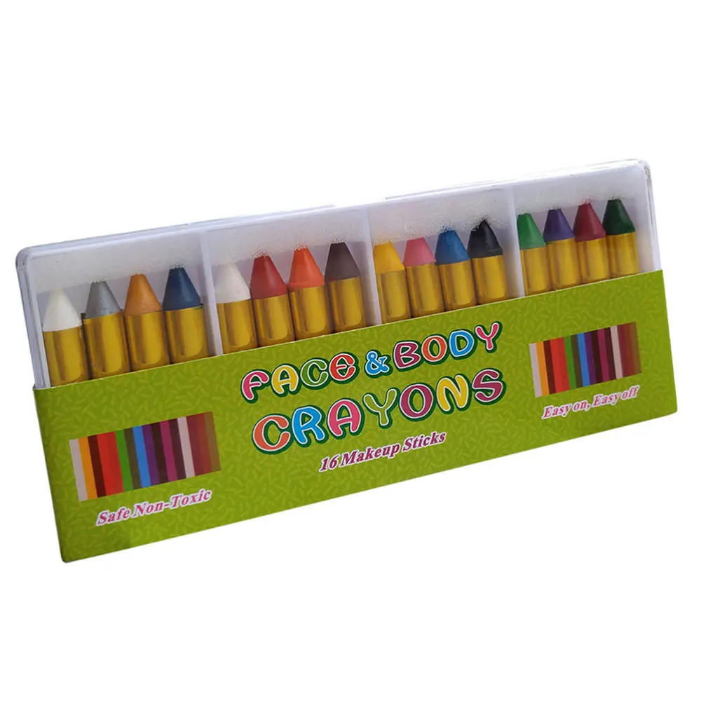 

1 Set 16 Colors Face Painting Crayons Body Painting Face Paint for Child