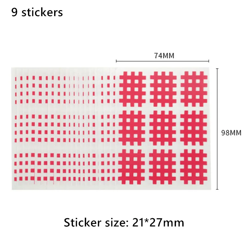 6 Цвет дышащий спортивный тейп крест физиотерапии мышц патч связок сустава