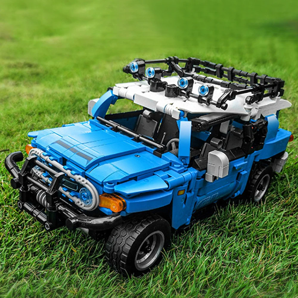 

Экспертный креативный высокотехнологичный городской Land Cruiser SUV 488 RSR внедорожный RSR гоночный строительный блок модульная модель Moc