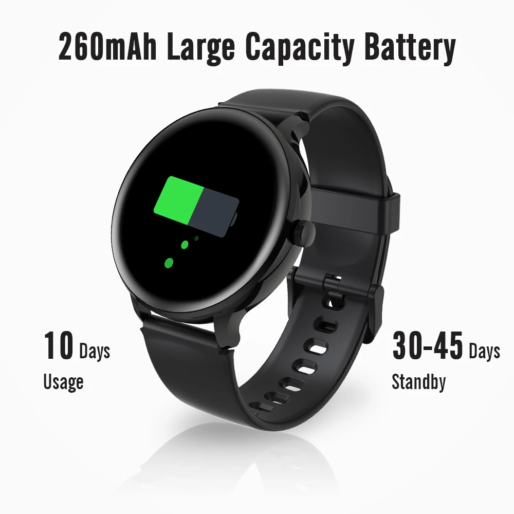 

Baolubao Smart Watch Fitness Tracker HeartRate Monitor 5ATM Waterproof 1.3inch Touch Screen Watch For Android IOS Phone