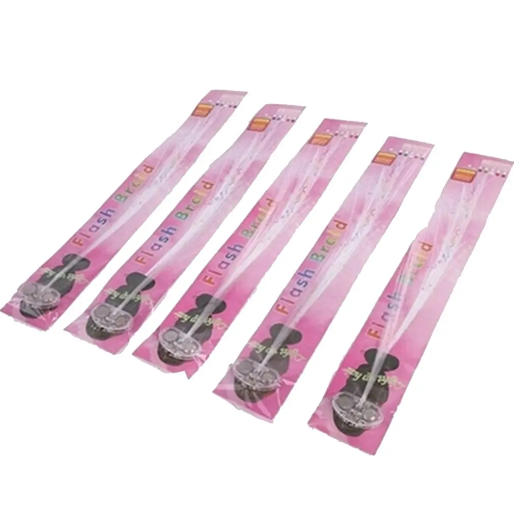 Ful Butterfly Light Braids Led Wigs Glowing Flash Led Hair Braid Clip Haripin Decoration Ligth Up Halloween Hair Accessori