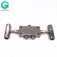 waterjet hp stainless steel hand valve straight 0 25 14 3 way 2 stem hand valve