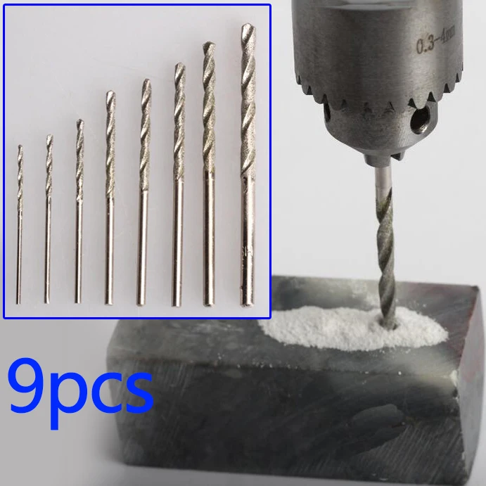 Полировка Сверла витое Стекло Ювелирные изделия Кристалл керамика поставки 9 шт |