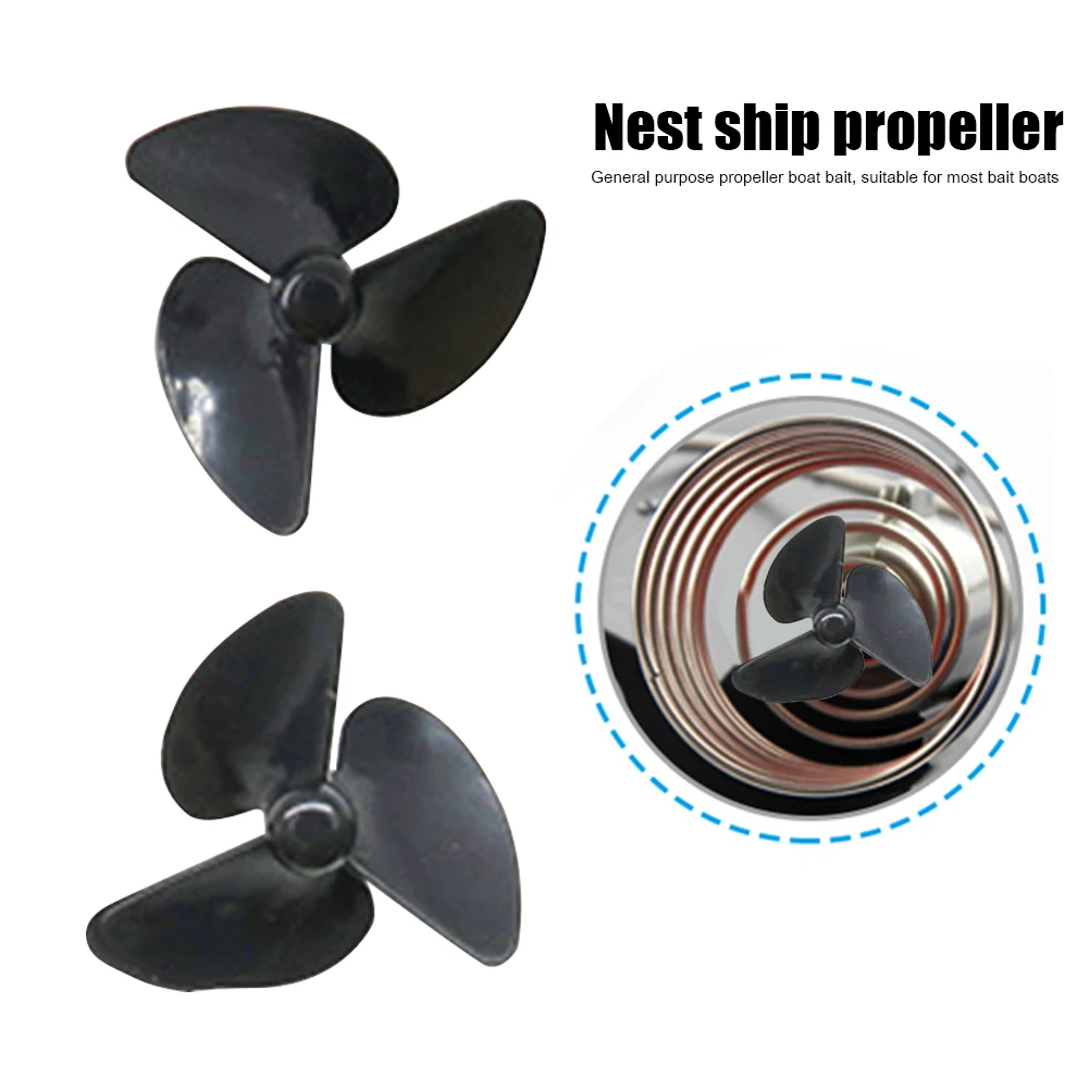 

2pcs Nesting Boat Propellers Replacement RC Boat Underwater Thruster Paddle Nesting Boat Propeller Spare Part Accessories