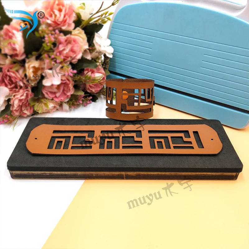 

Leather bracelet cutting die wooden mold scrapbook cut sky BR03
