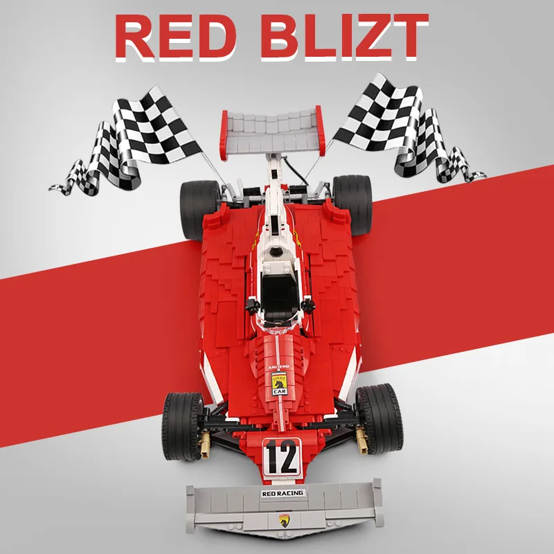 DHL XINGBAO 03023 Technic игрушечные машинки The Red power F1 комплект гоночных автомобилей