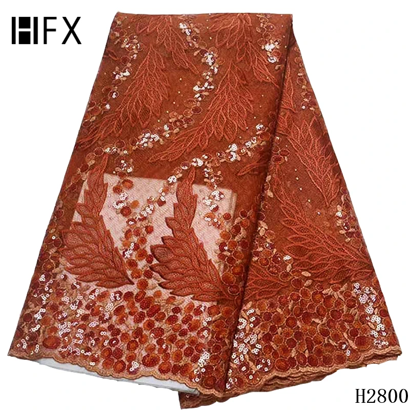 HFX африканская кружевная ткань 2019 французские пайетки чистая благородная с