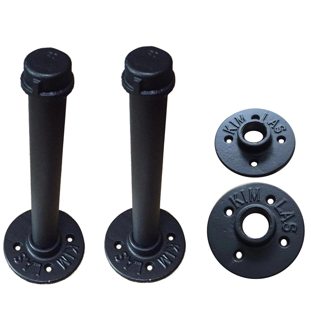 2PCS Hardware Retro Home Decor Holders Hanging Floating Shelves Iron Industrial Pipe Brackets Wall Mounted DIY Storage Racks |