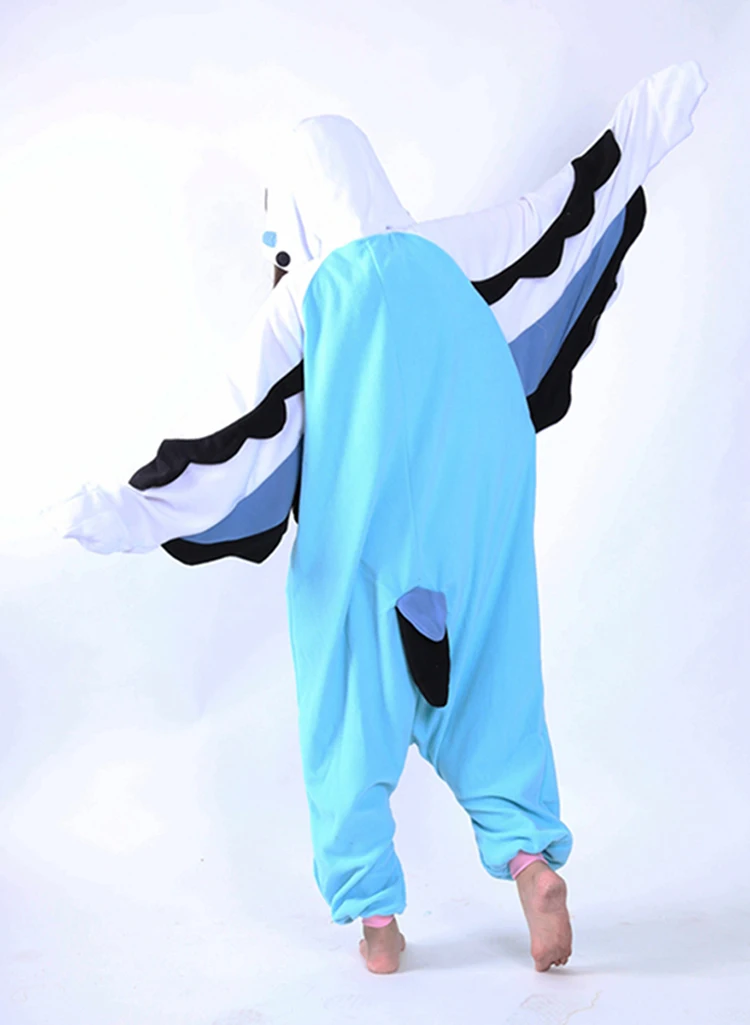 

Adults Unisex Fleece Animal Parrot Onesies Novelty Pajamas Pyjamas Jumpsuit Nightwear Halloween Carnival Costumes Green & Blue