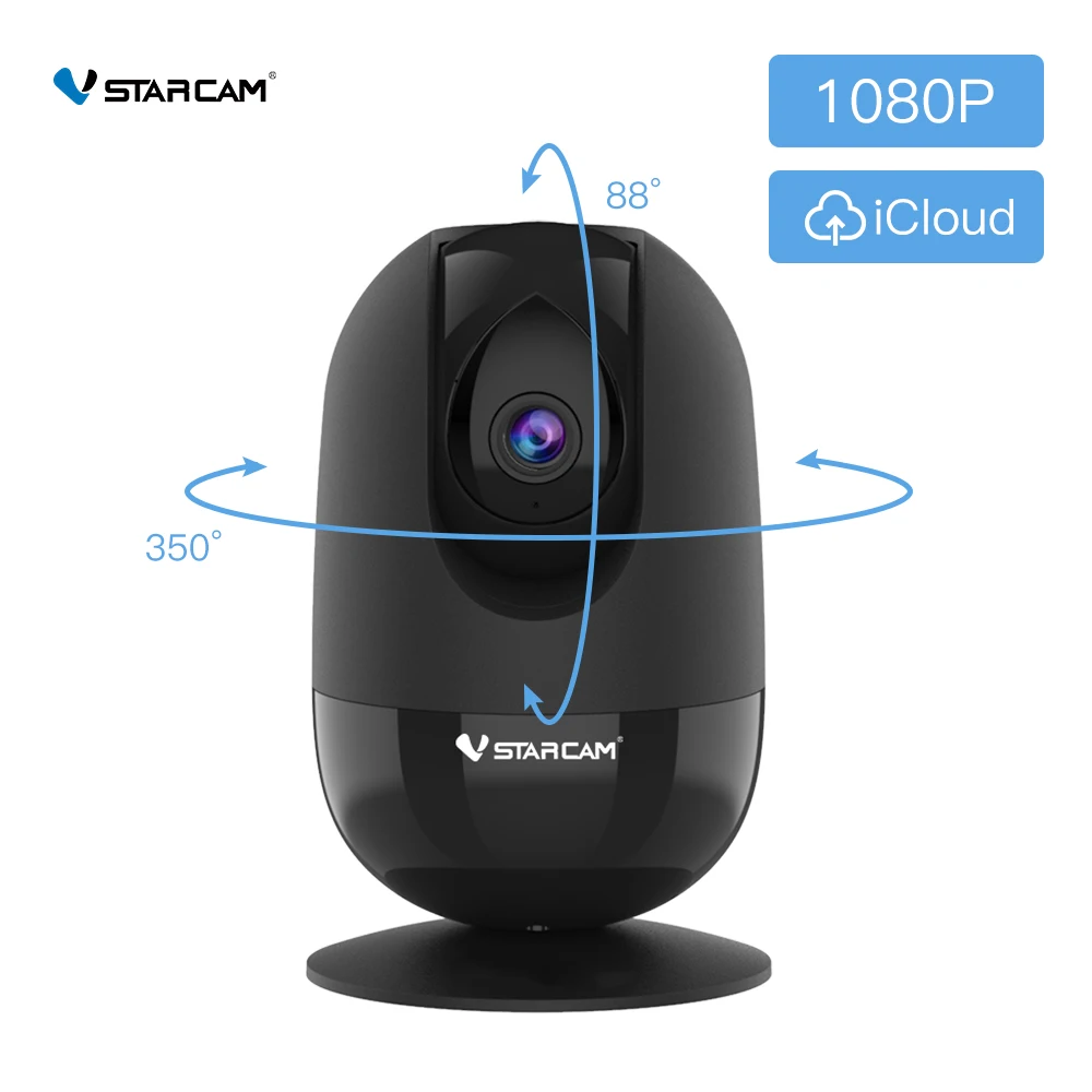 IP камера Vstarcam 1080P HD с поддержкой Wi Fi и функцией панорамирования наклона|Камеры