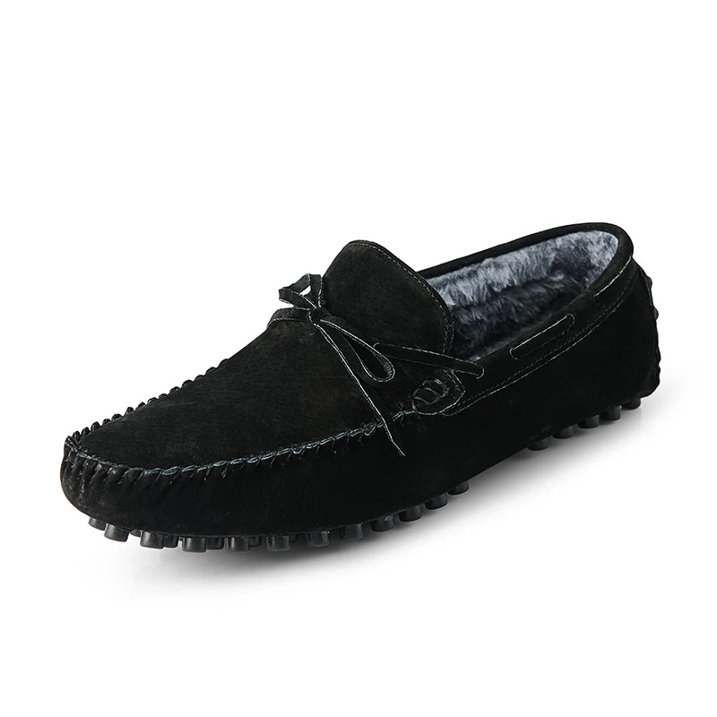 

Men's Shoes Casual Suede Mens Slip On Loafers For Men Business Brand Luxury Footwear Man Moccasins Warm Winter Flats Handmade