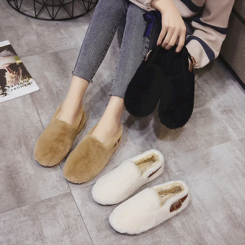 2019 новые женские зимние домашние тапочки для влюбленных пар Нескользящие мягкие