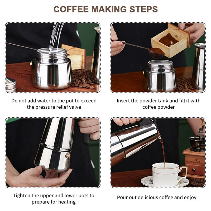 Кофеварка итальянский топ Moka эспрессо кофейник Expresso Перколятор 100/200/300 мл плита