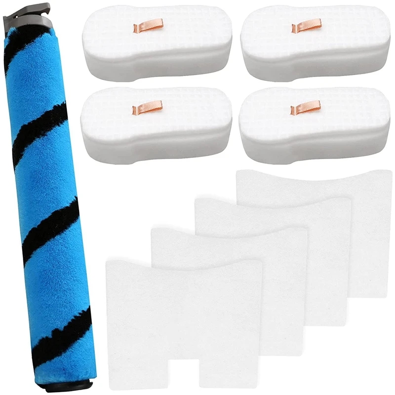 

4 Pack Foam & Felt Filter Kit Vacuum Filters, 1 Pack Soft Roller Replacement for Shark HZ2002 HZ2000 Stick Vacuum Parts