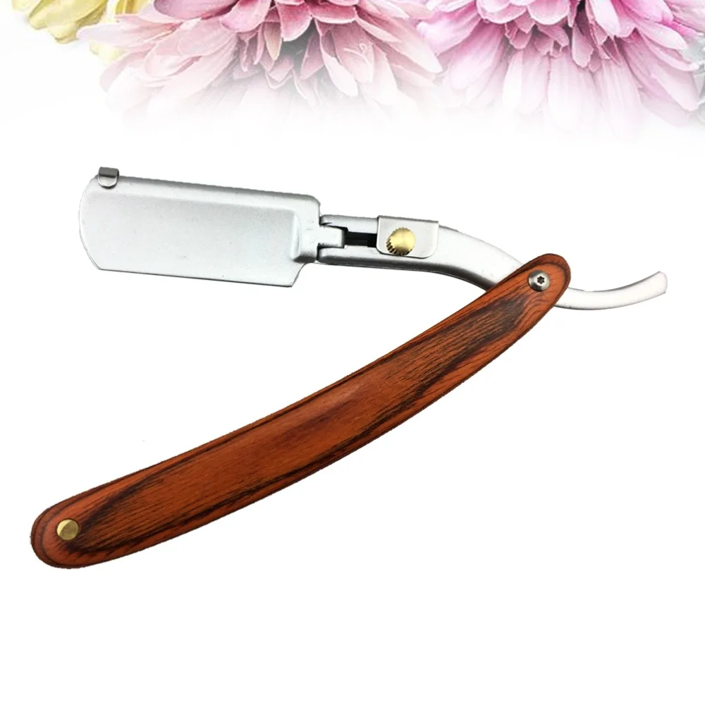 

Chic Straight Barber Edge Steel Razors Men Vintage Straight Edge Metal Hair Shaper Barber Razor without