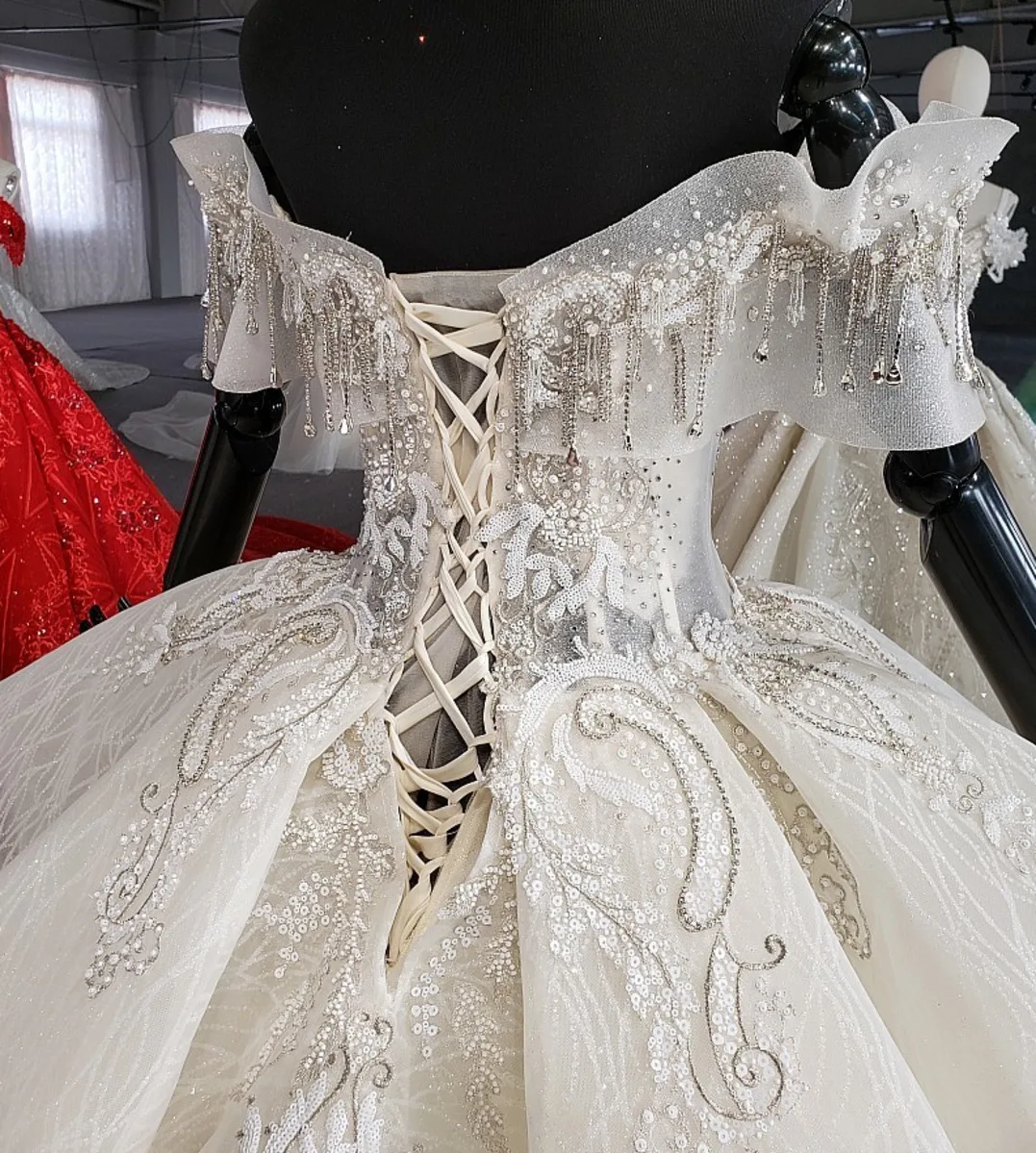 Новое Бальное Платье С Рюшами свадебные платья Robe De Mariee роскошные с бисером и