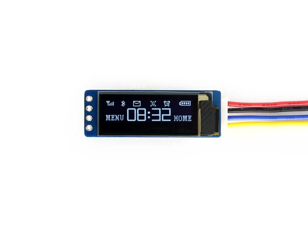 

RealQvol 0.91inch OLED display Module, 128x32 pixels, I2C interface embedded controller SSD1306 Driver