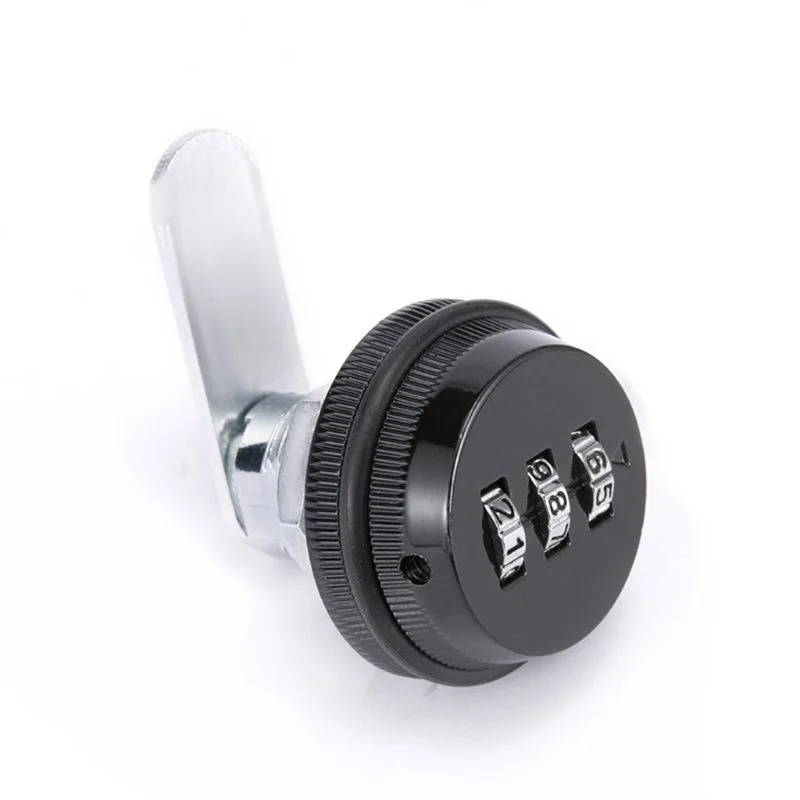 

3-Digit Combination Mailbox Lock 7/8" Rotary Tongue Cam Lock for Cabinet Drawer