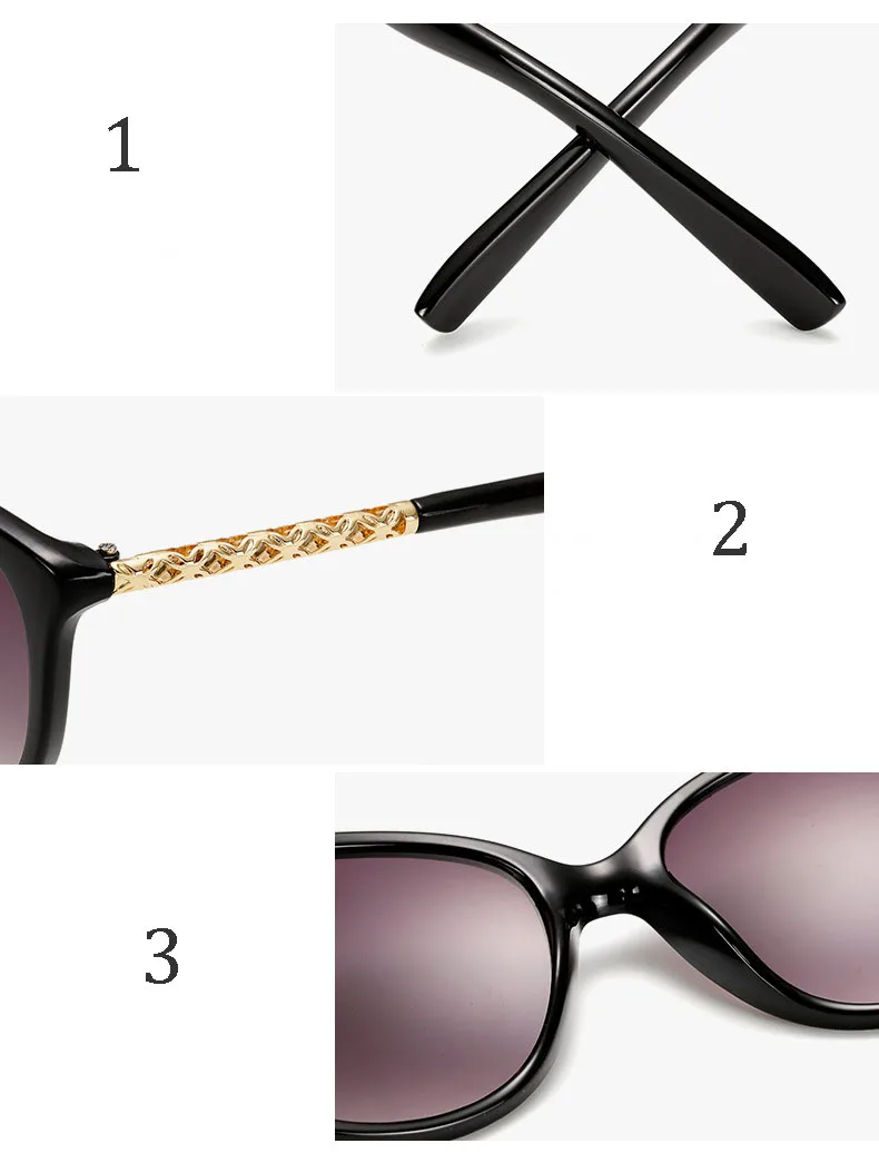 

AOZE oversized sunglasses women brand luxury gradient tones sunglasses female vintage large frame sunglasses hollow frame UV