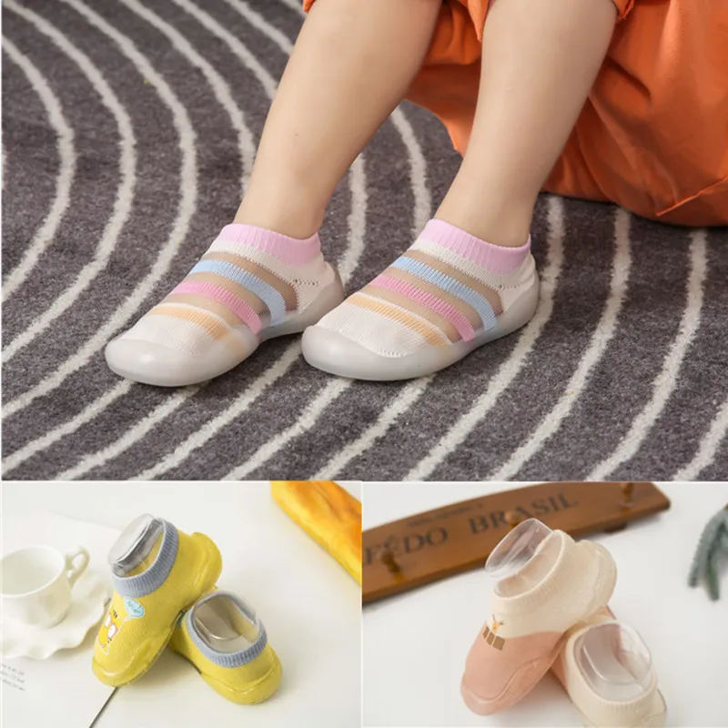 Обувь для младенцев нескользящая обувь с мягкой подошвой и силиконовой первых