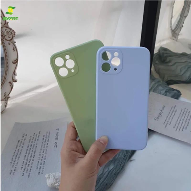 Чехол из жидкого силикона для iPhone X 12 11 Pro Max Mini XR XS противоударный мягкий чехол с