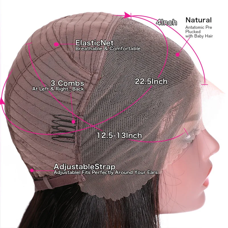 Богемные вьющиеся человеческие волосы speed13x4 кружевные передние парики для